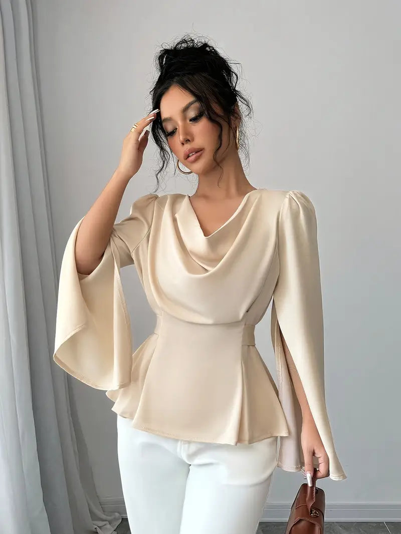 Elara® | Elegant Satin Blouse