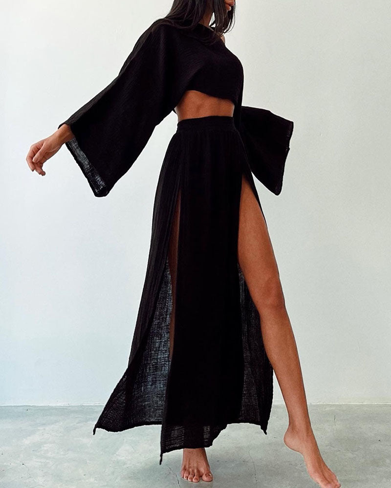 Antonella® | Two-Piece Set Flowy Split In