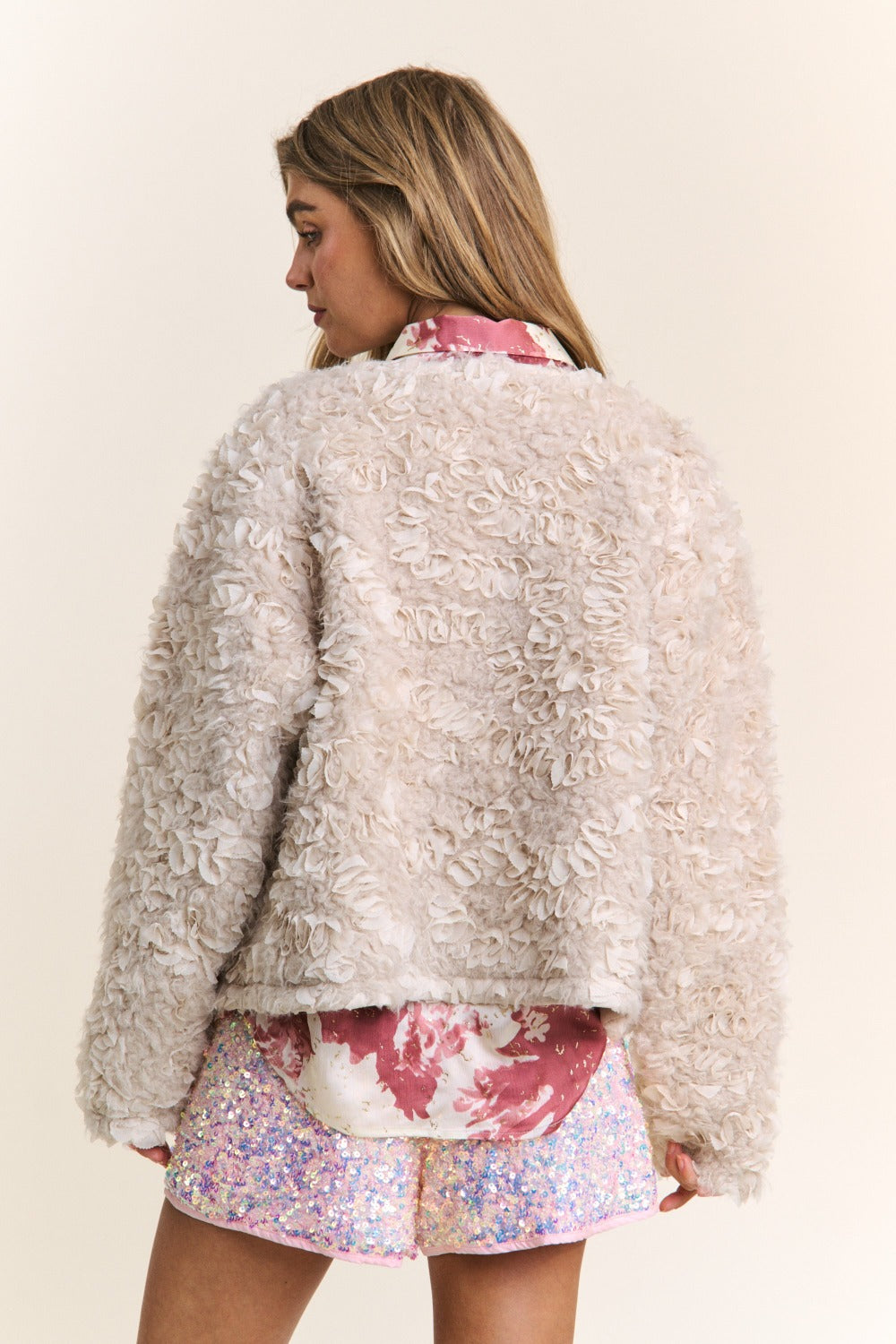 Celine® | J.NNA Chic jacket made of mixed fabrics
