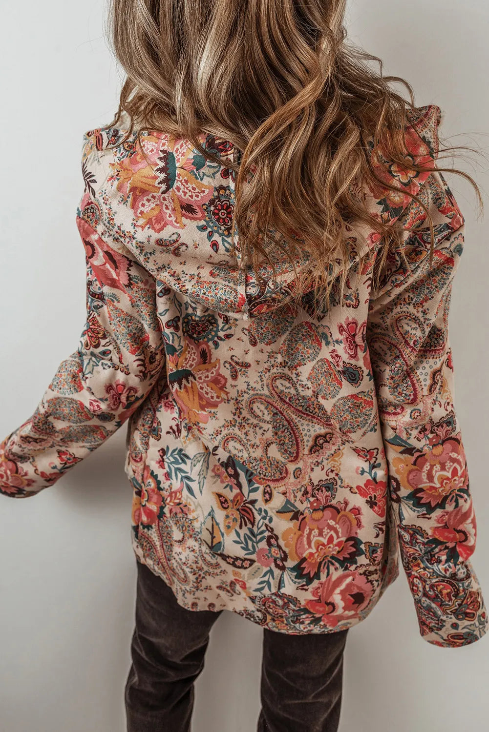 Eleonora® | Printed long sleeve hooded jacket