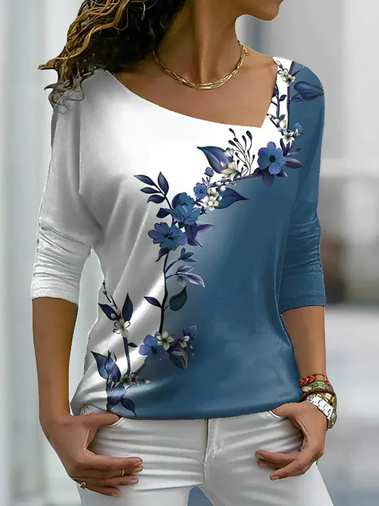 Brumm® | Floral Contrast Blouse