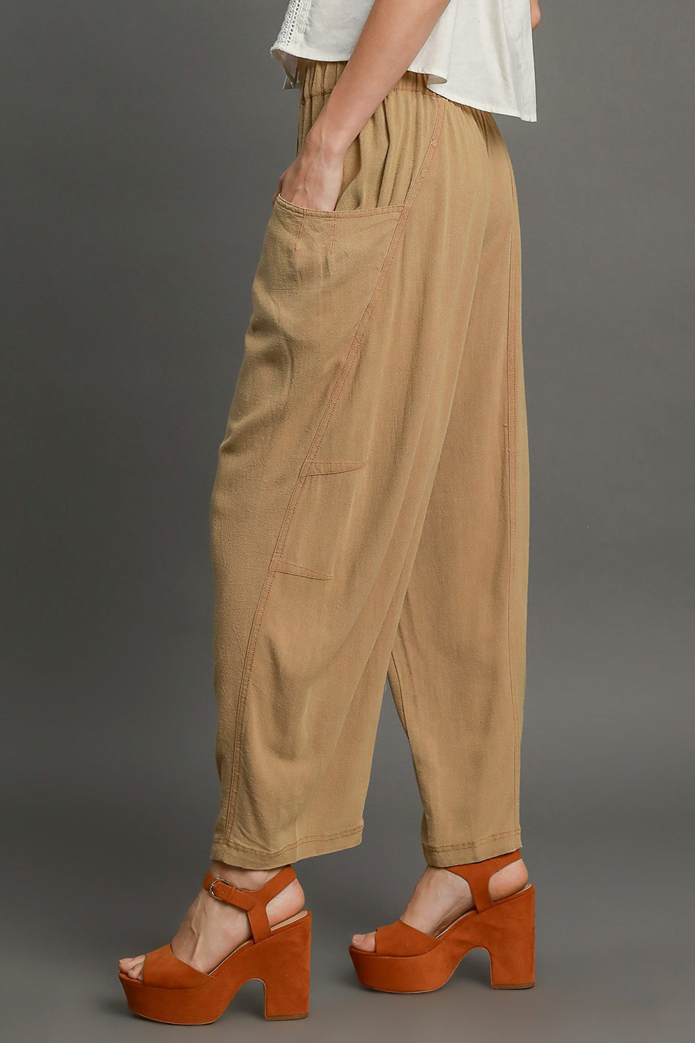 Alice® | Baggy fit trousers with an elastic waistband and pockets