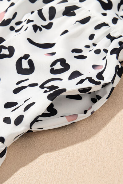 Celeste® | Long sleeve leopard print dress