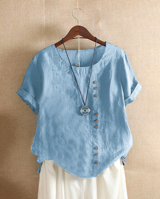 Bonifacia® | Stylish Women'S Blouse With Short Sleeves