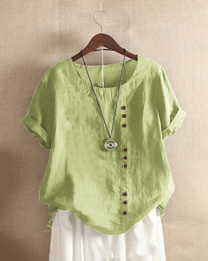 Bonifacia® | Stylish Women'S Blouse With Short Sleeves