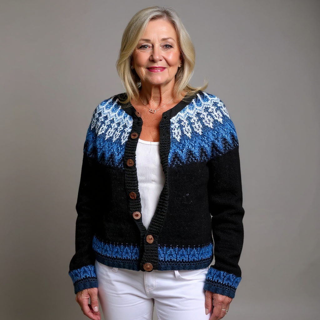 Cristina | Vintage Handmade Icelandic Cardigan