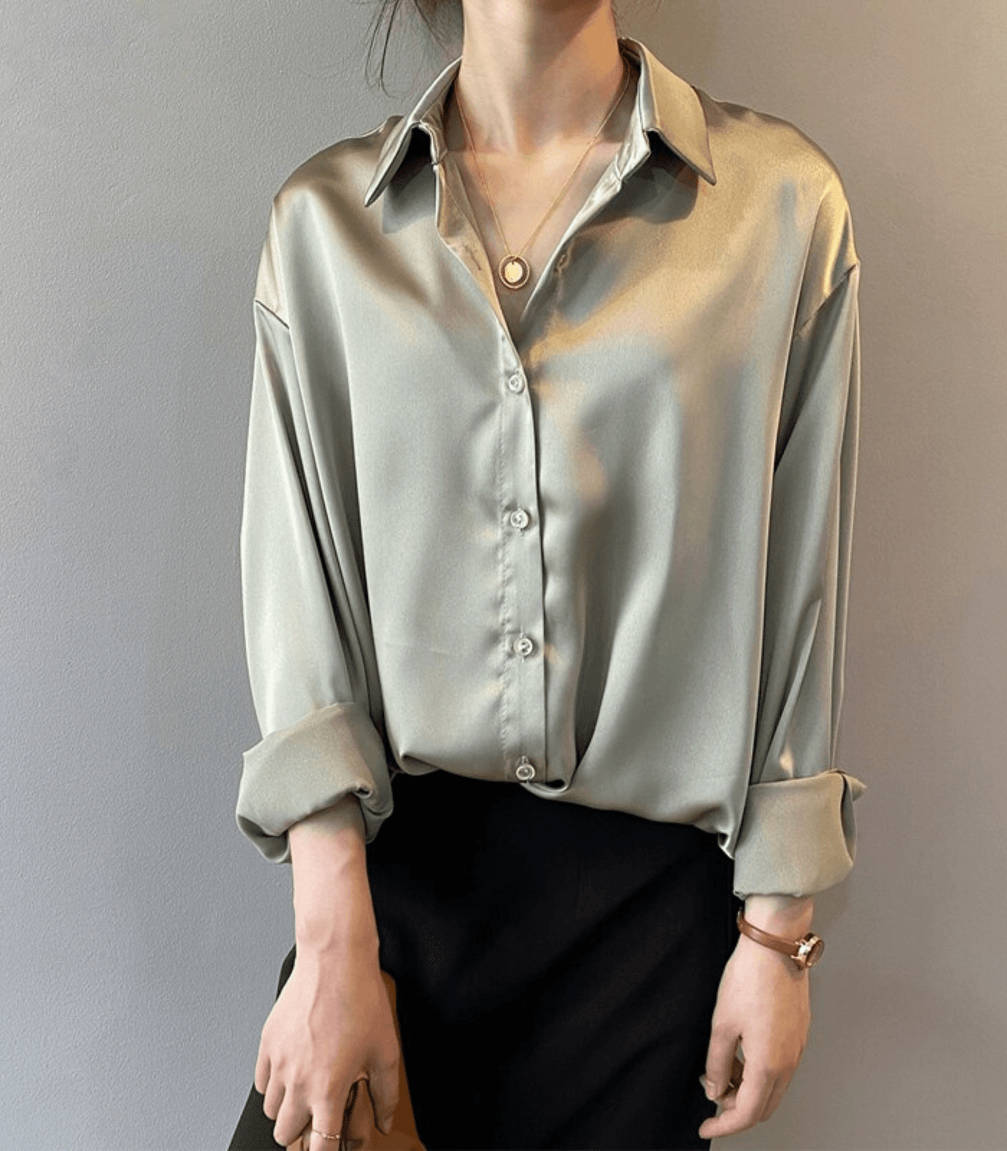 Arilda® | Satin Silk Blouse