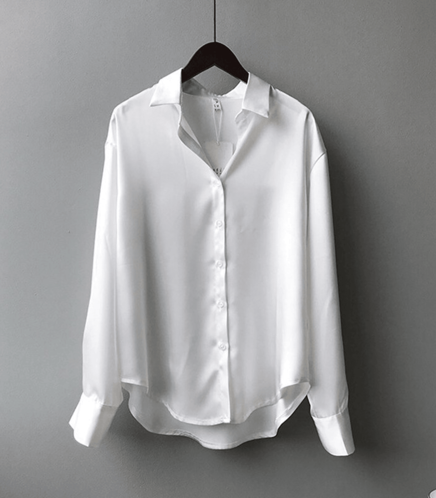Claudia® | Buttoned Satin Silk Blouse