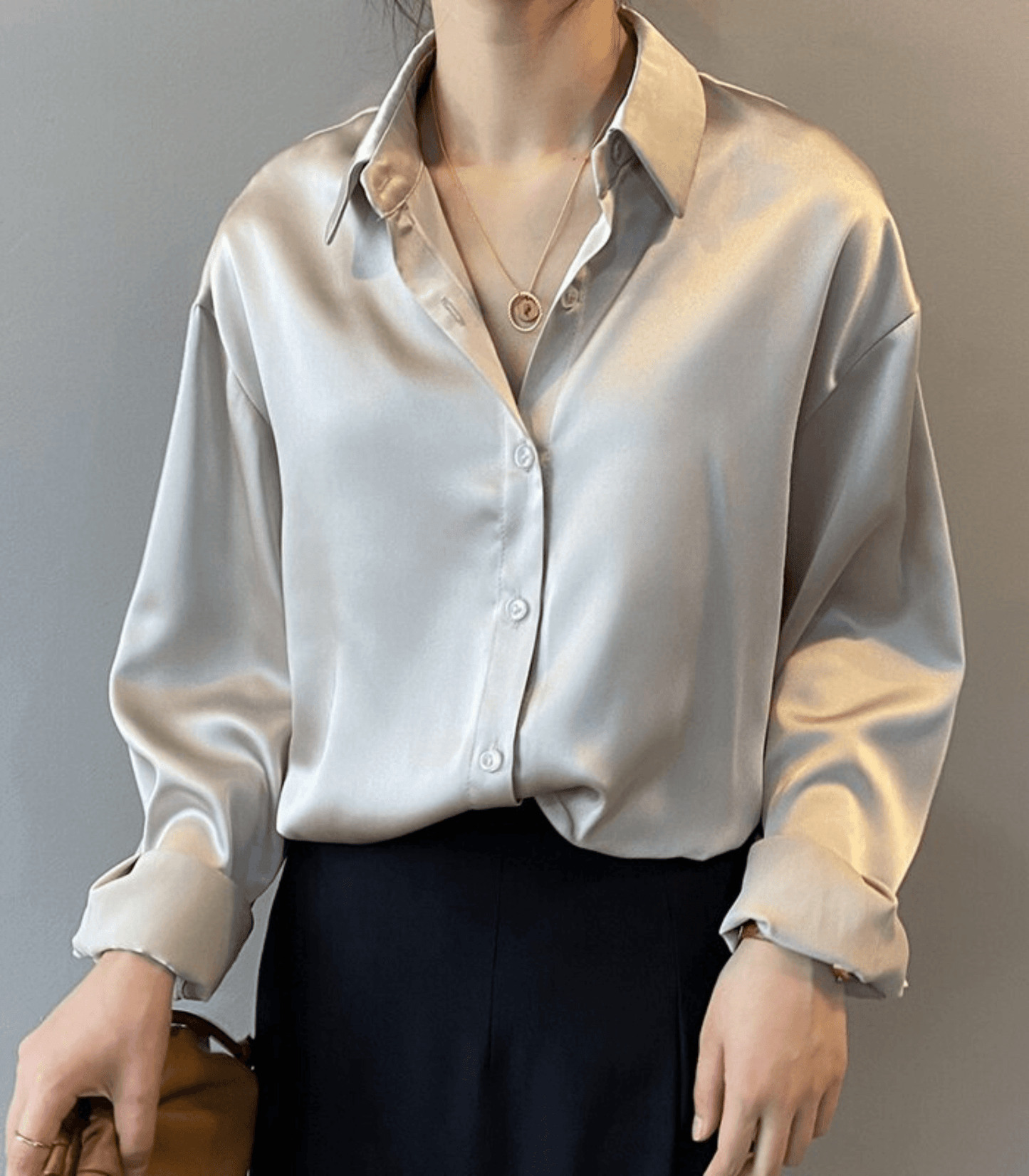 Arilda® | Satin Silk Blouse