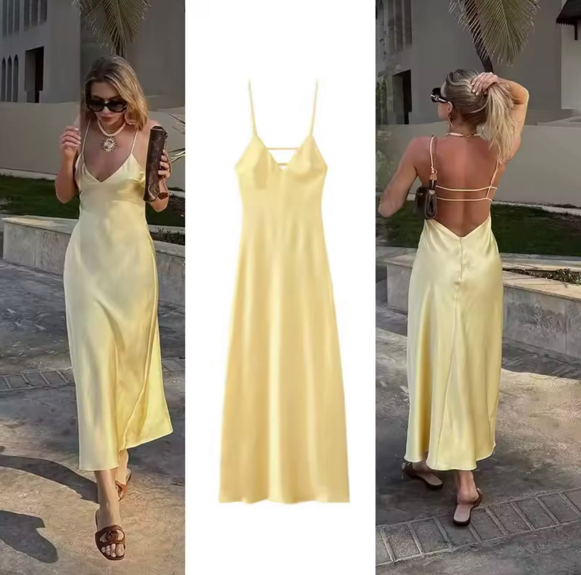 Anna | Elegant Spaghetti Strap Dress for Women