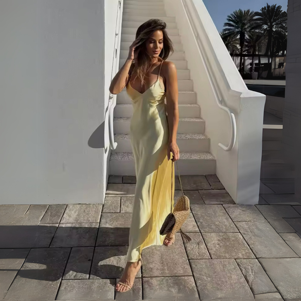 Anna | Elegant Spaghetti Strap Dress for Women