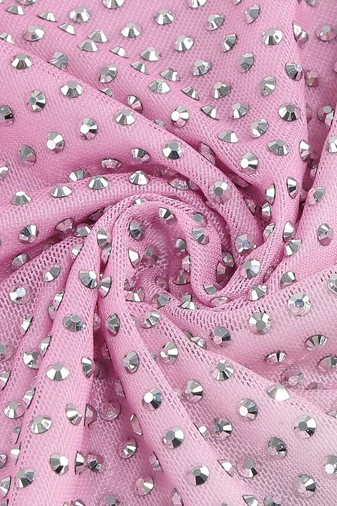 Carolina® | Printed mini dress with rhinestones