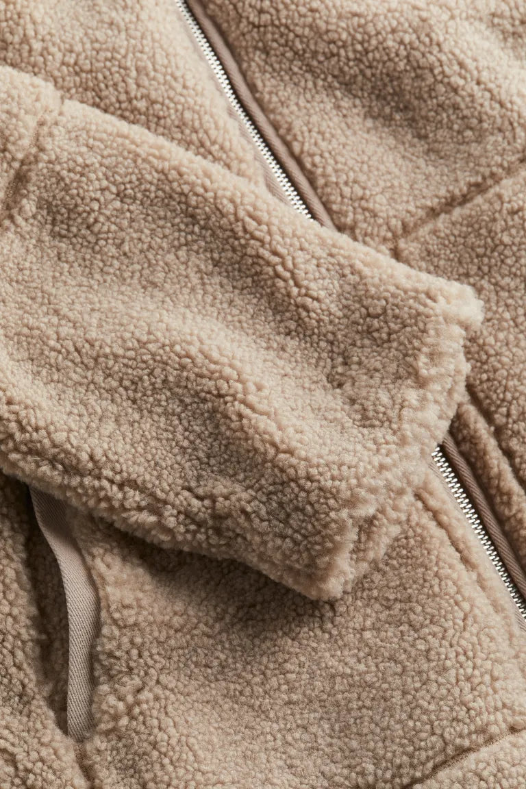 Maureen | Women's Sherpa Zip-Up Coat