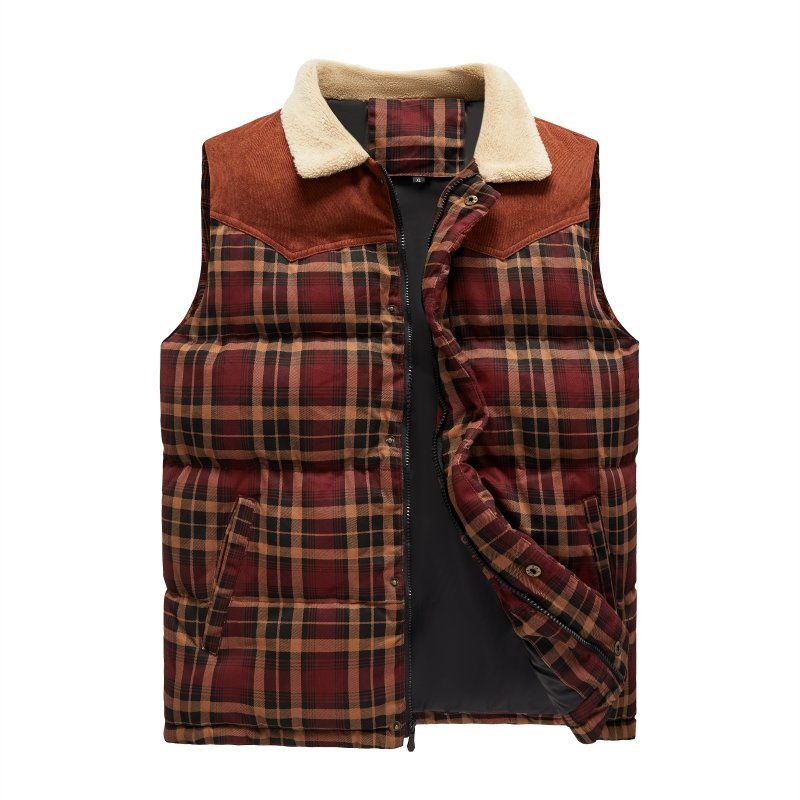 Keith | Men's Plaid Puffer Vest