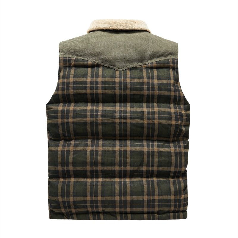 Keith | Men's Plaid Puffer Vest