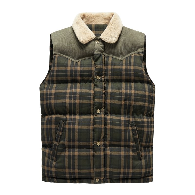 Keith | Men's Plaid Puffer Vest