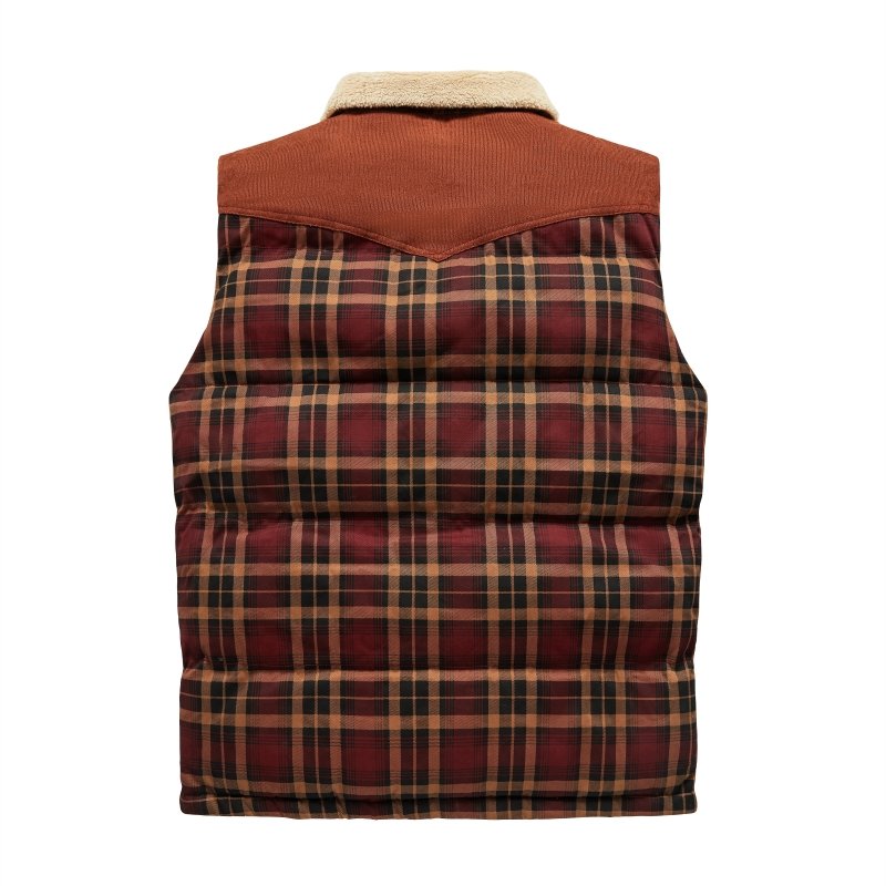 Keith | Men's Plaid Puffer Vest