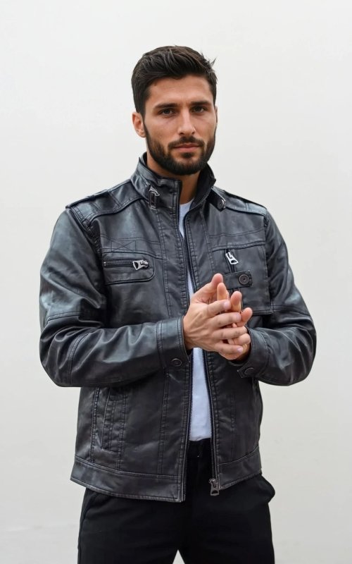 Parker | Men's Slim-Fit Motorcycle Jacket