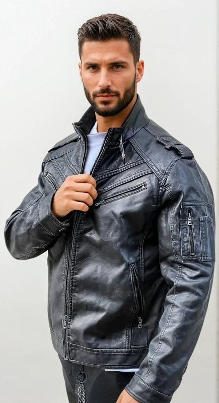 Parker | Men's Slim-Fit Motorcycle Jacket