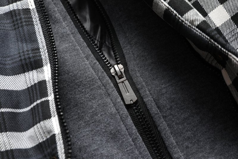 Miles | Men's Hooded Plaid Puffer Vest