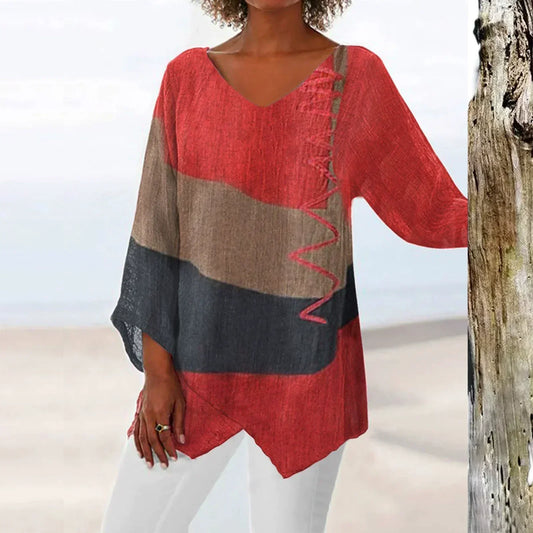 Helene | Stylish Blouse with Leopard Print