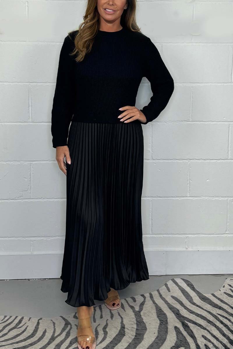 Belinda | Stylish winter dress with skirt detail and elegant cut