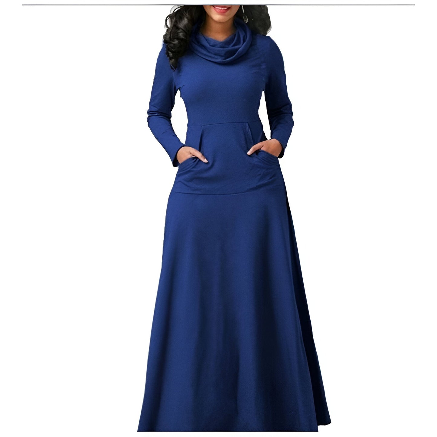 Amalia® | Long-sleeved maxi dress for autumn and winter for women