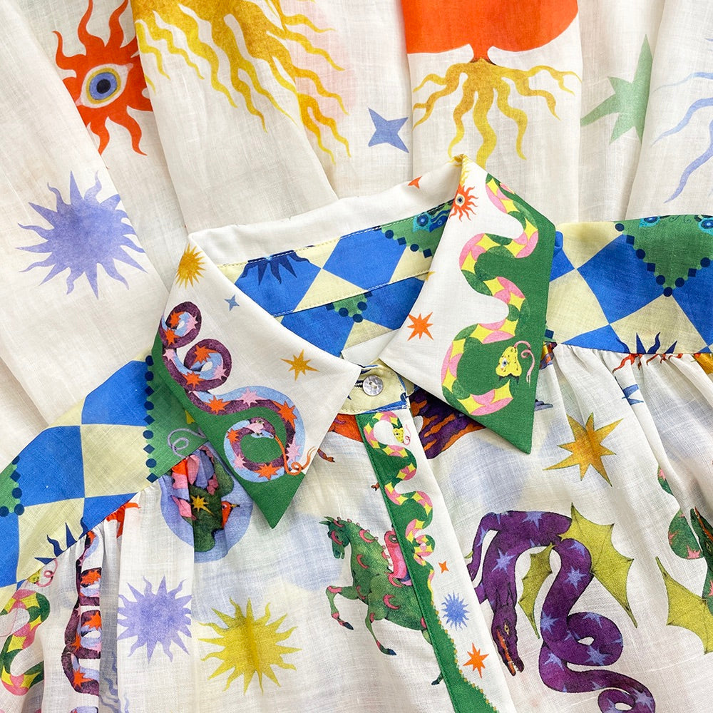Blythe® | Long printed dress