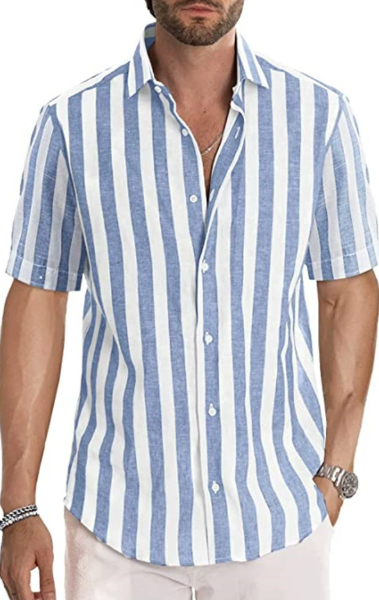 Wade | Striped Cotton Shirt - Stylish & Comfortable