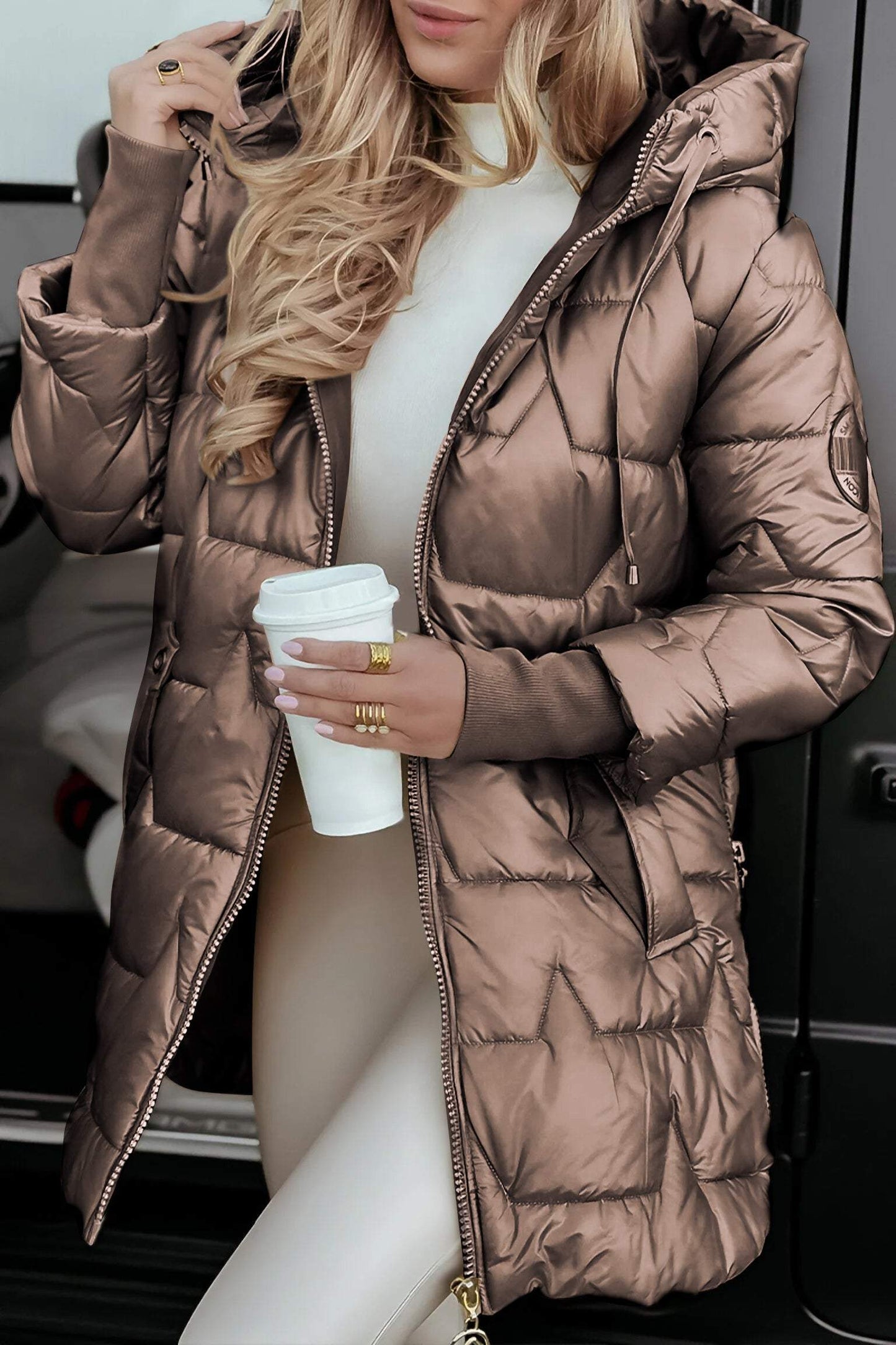 Brigitte® | Warm autumn coat made of cotton mix