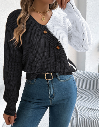 Carmen® | Warm color block sweater