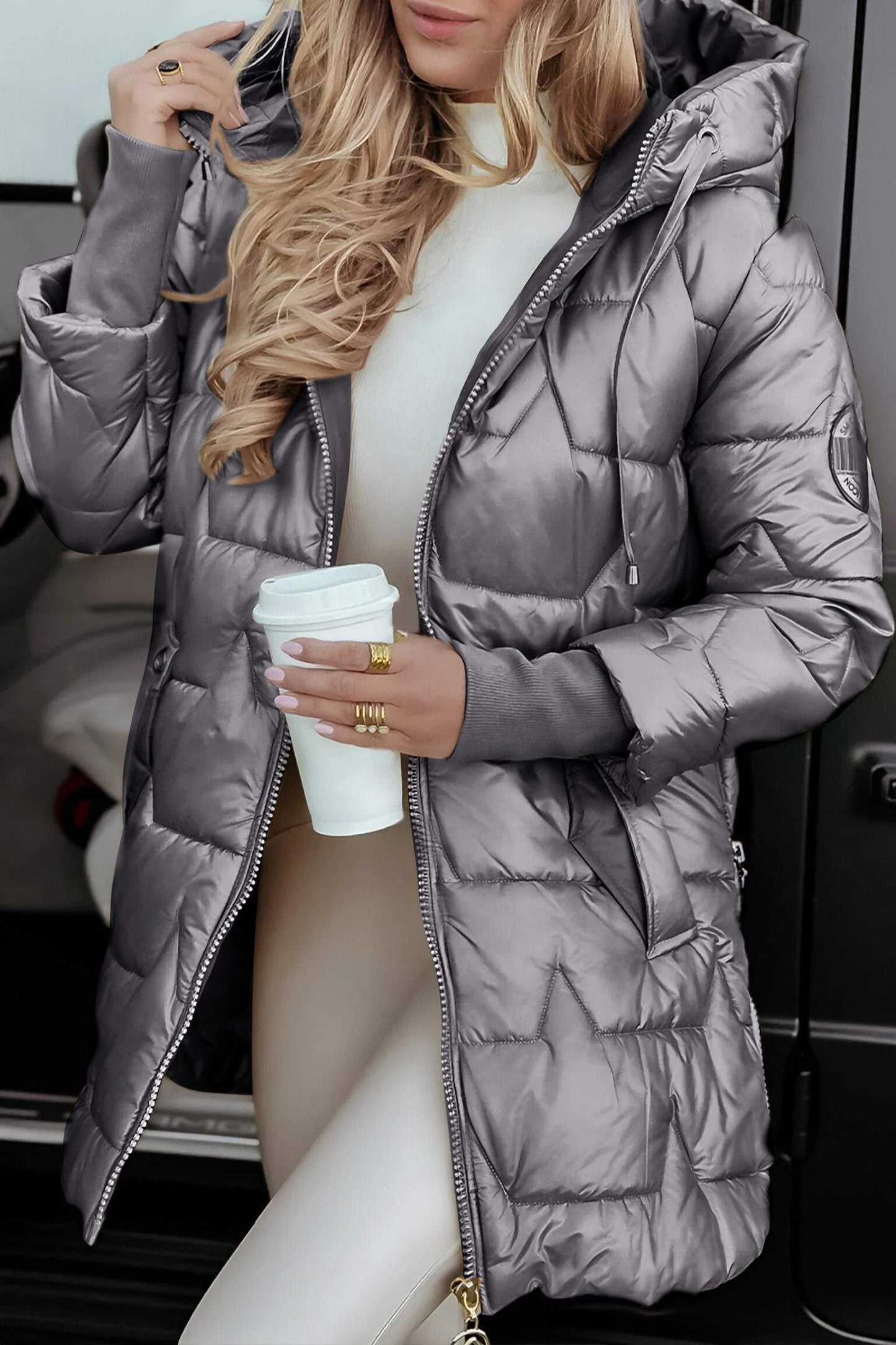 Brigitte® | Warm autumn coat made of cotton mix