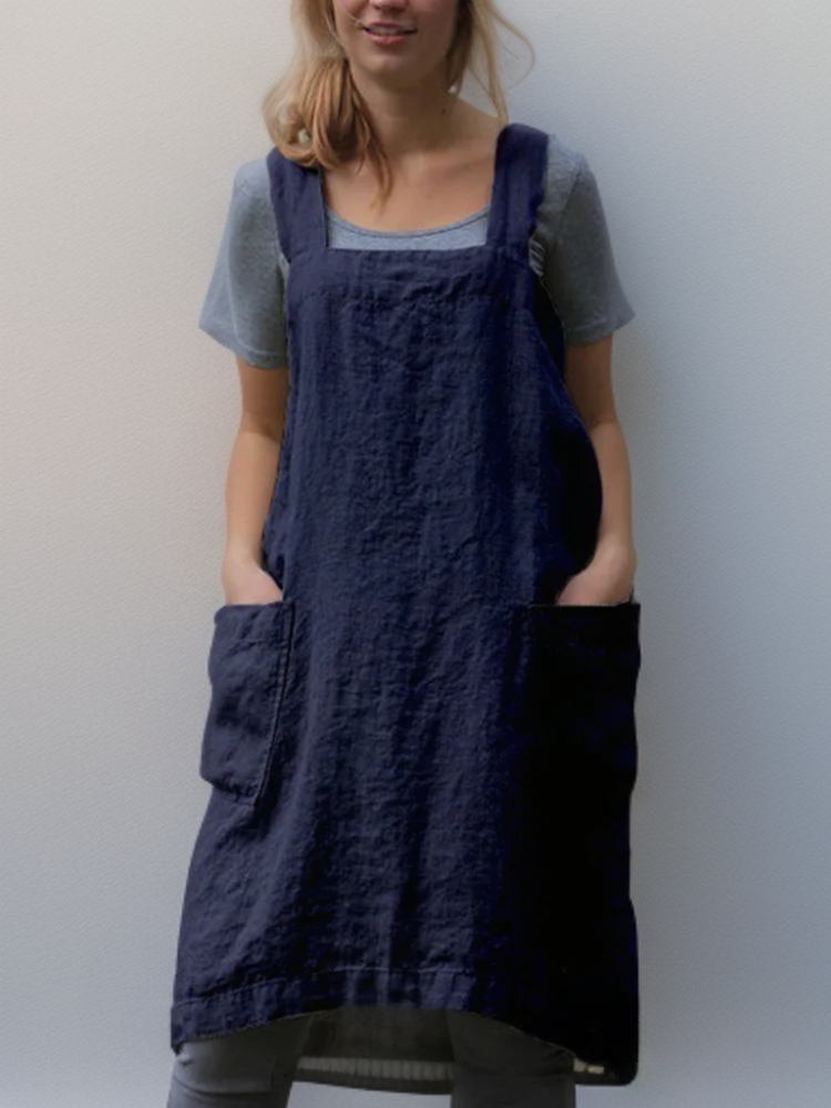 Delia® | Simple apron with crossed straps