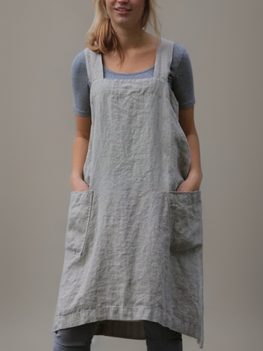Delia® | Simple apron with crossed straps