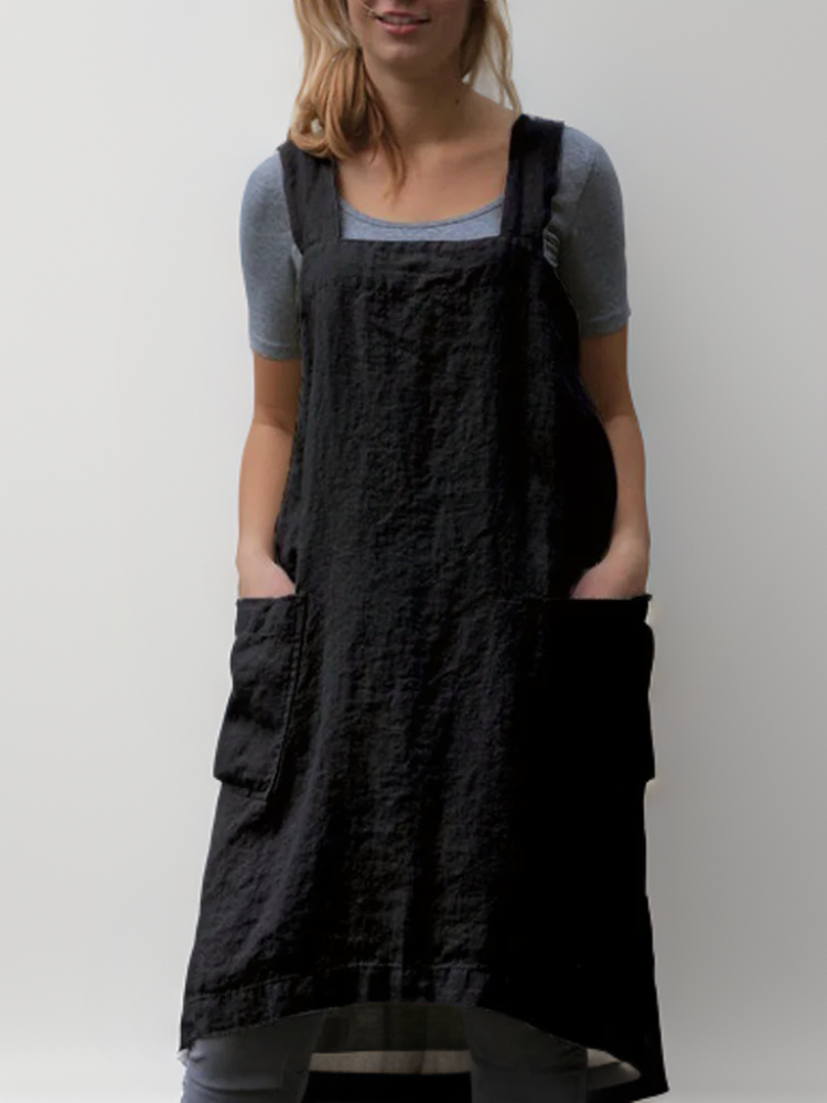 Delia® | Simple apron with crossed straps
