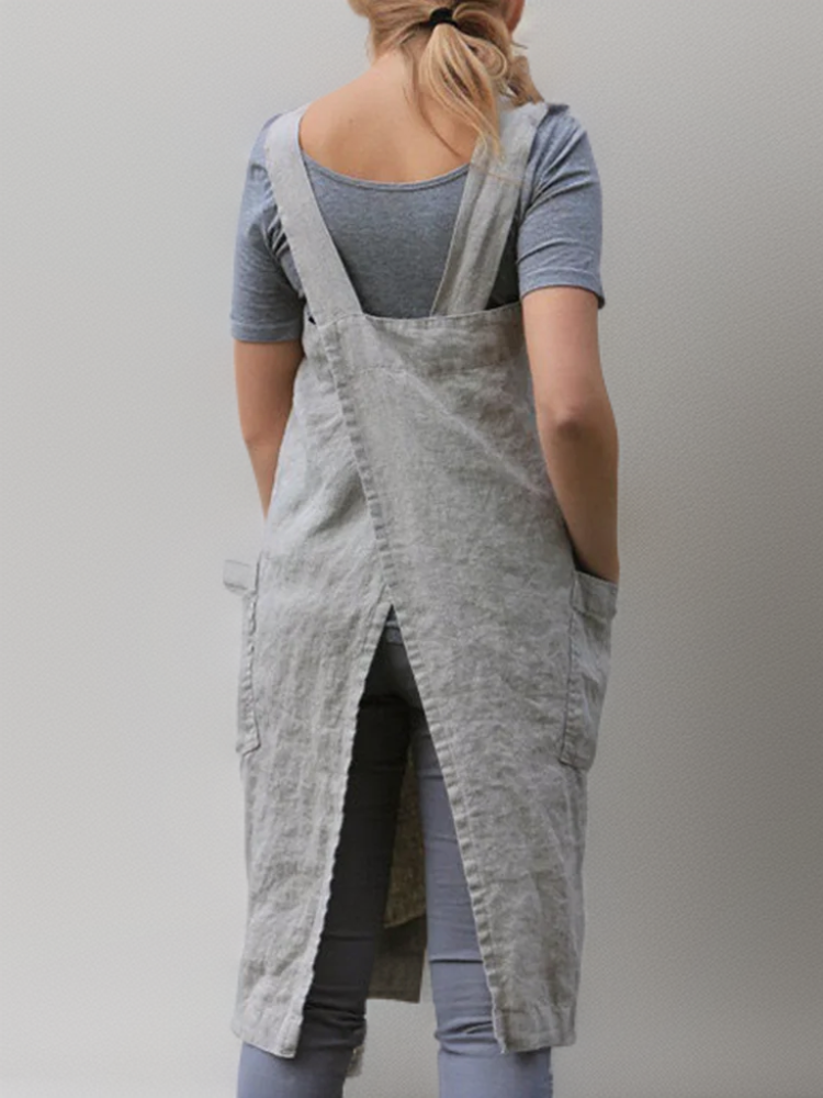 Delia® | Simple apron with crossed straps