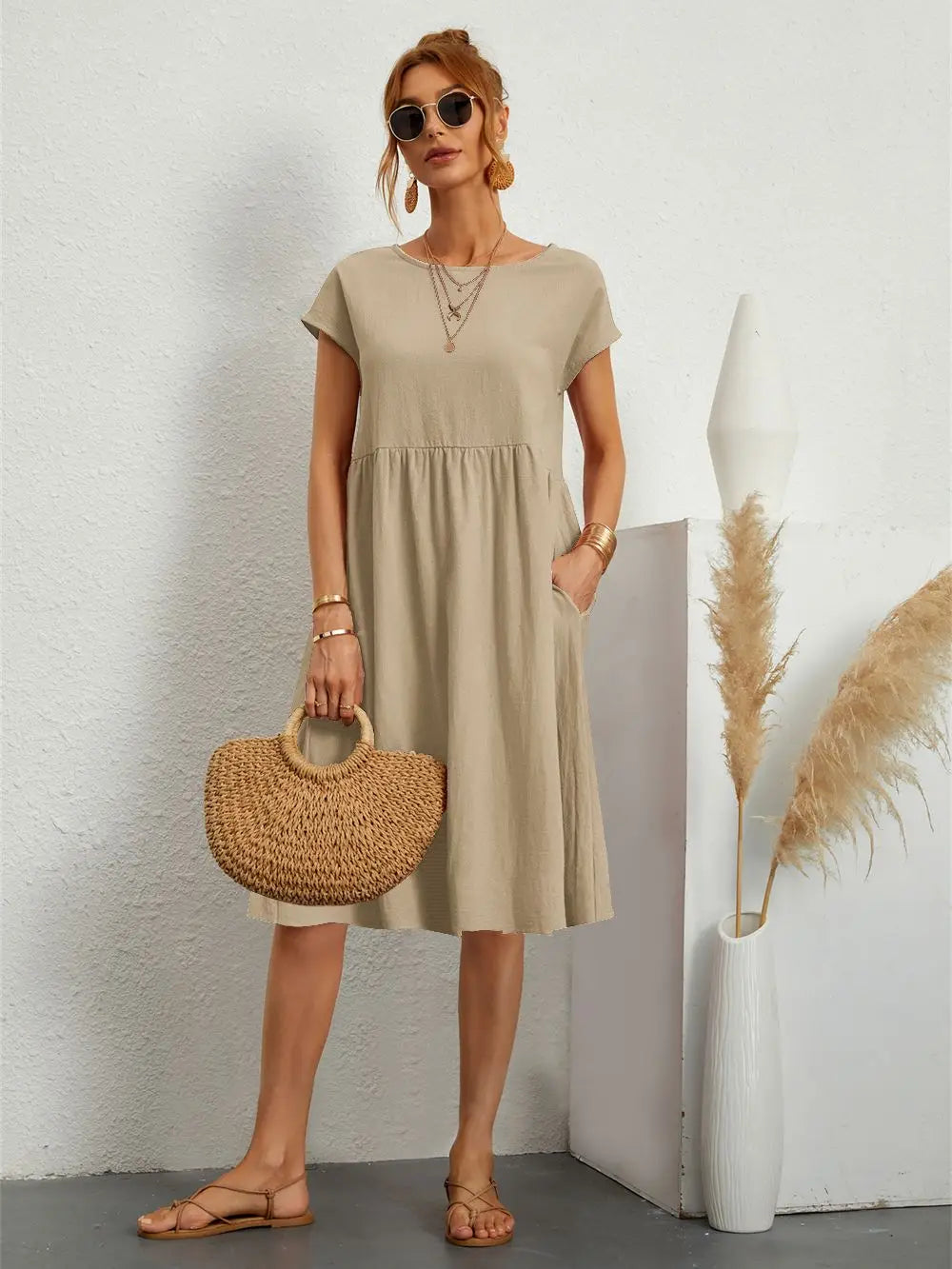 Kiara | Stylish Casual Pocket Dress for Everyday Comfort