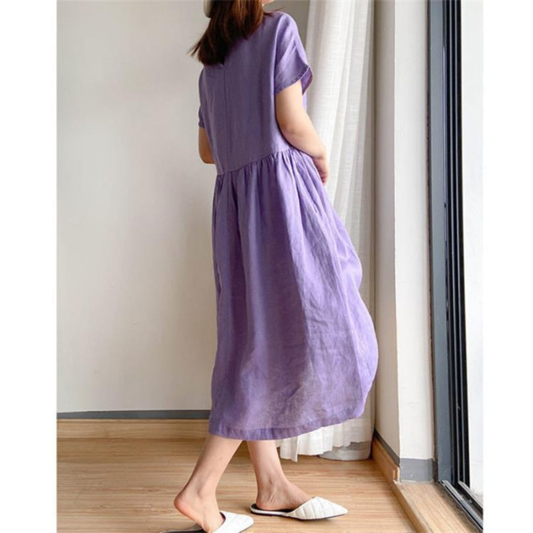 Erica | Ladies elegant short sleeve summer dress