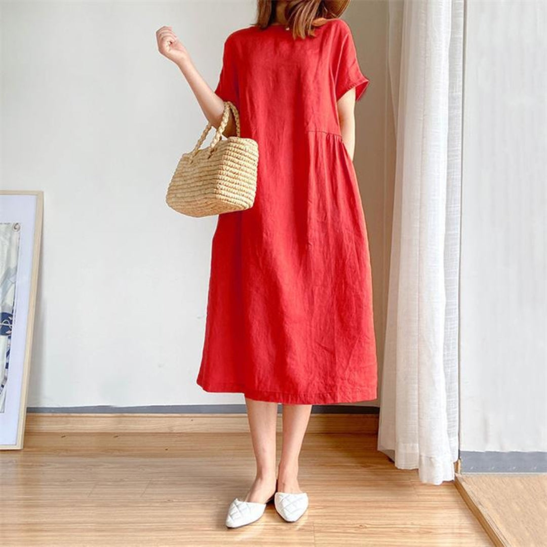 Erica | Ladies elegant short sleeve summer dress