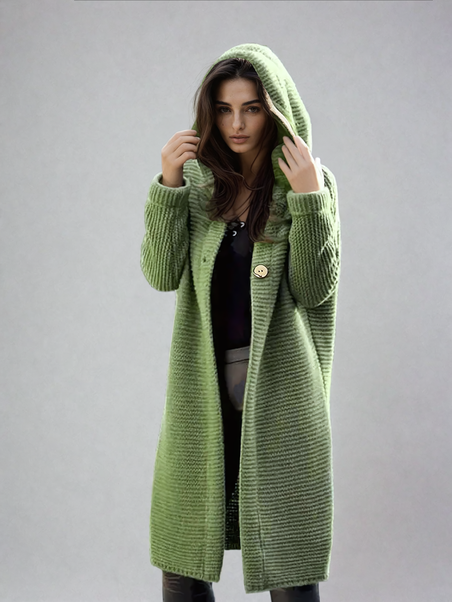 Belinda® | Wool cardigan with Clara hat