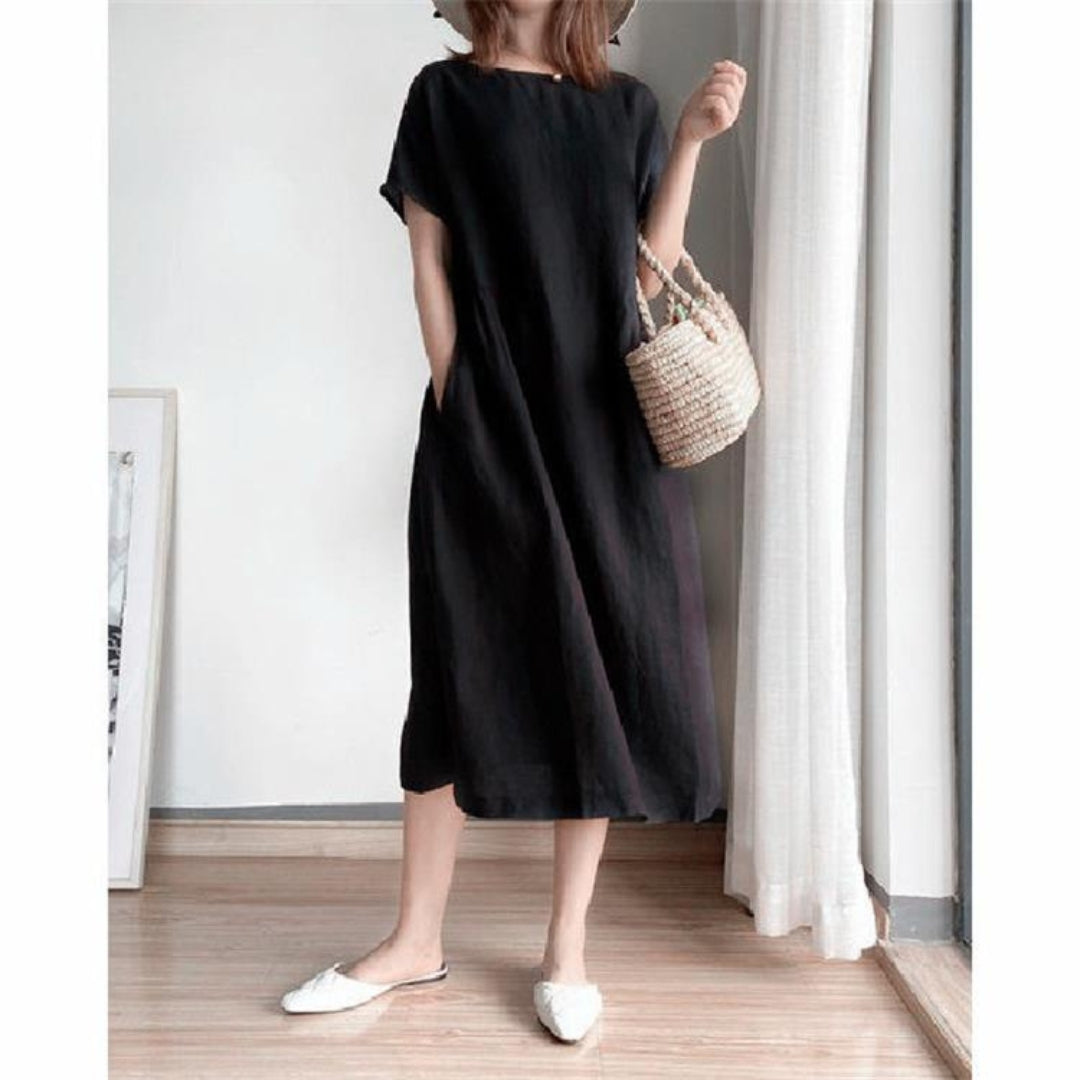 Erica | Ladies elegant short sleeve summer dress