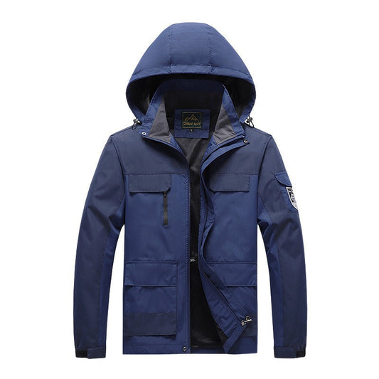 Men’s Utility Jacket – Wind Resistant – Breathable Mesh Lining – Multi Pockets – Regular Fit