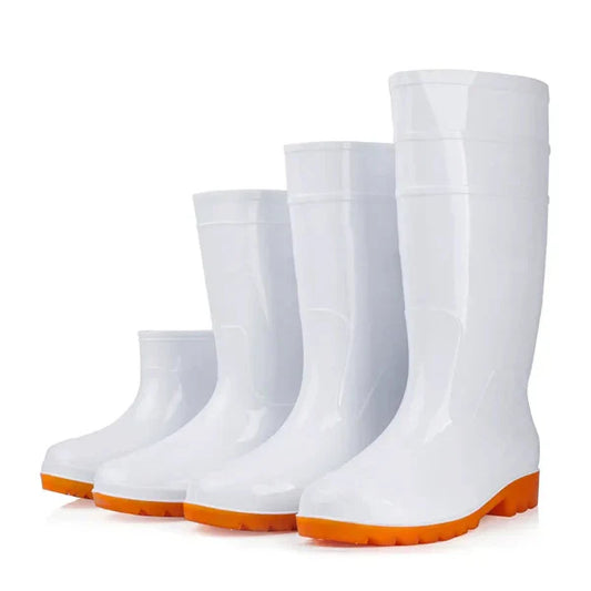 Men's Work Boots – High Calf – Rubber – Water Resistant – Slip Resistant – Easy Clean