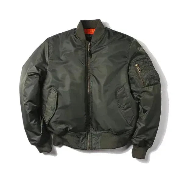 Women’s Bomber Jacket – Windproof – Relaxed Fit – Ribbed Trim – Zip Sleeve Pocket