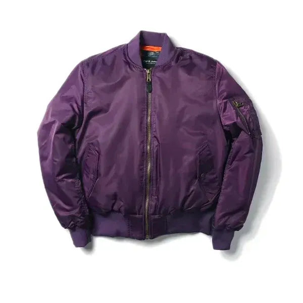Women’s Bomber Jacket – Windproof – Relaxed Fit – Ribbed Trim – Zip Sleeve Pocket