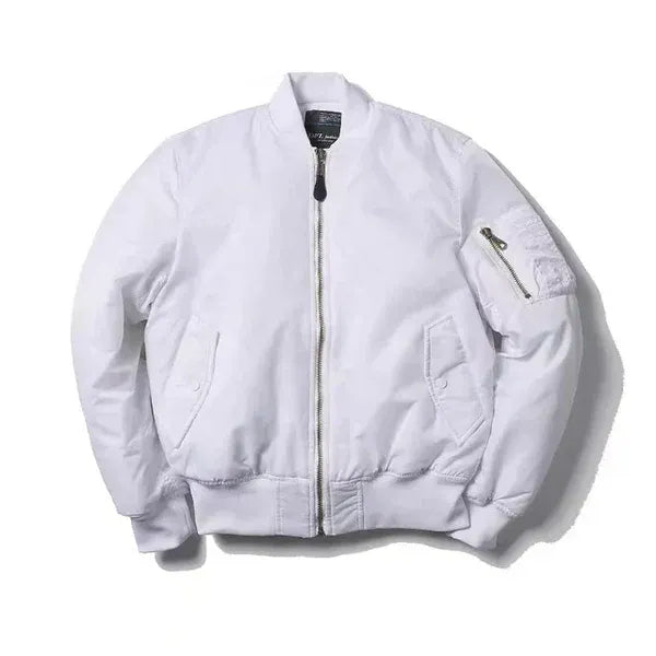 Women’s Bomber Jacket – Windproof – Relaxed Fit – Ribbed Trim – Zip Sleeve Pocket