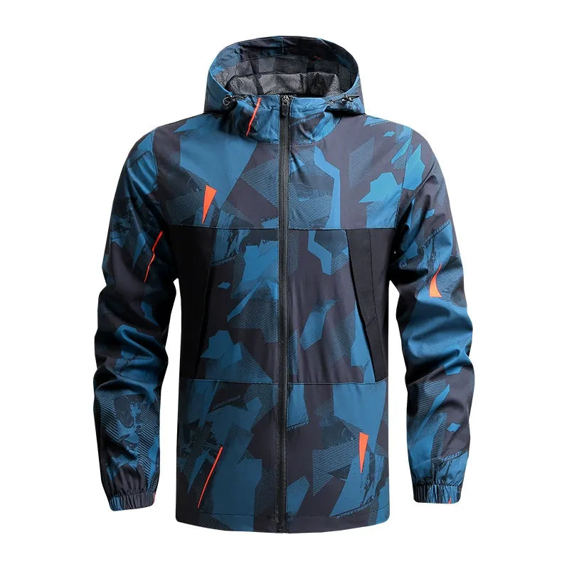 Men’s Jacket – Regular Fit – Hooded – Zippered Pockets – Elastic Trim