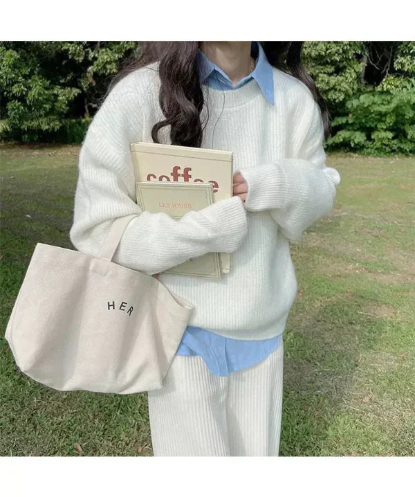 Women’s Pullover Sweater – Soft Knit – Oversized Fit – Dropped Shoulders – Ribbed Trim