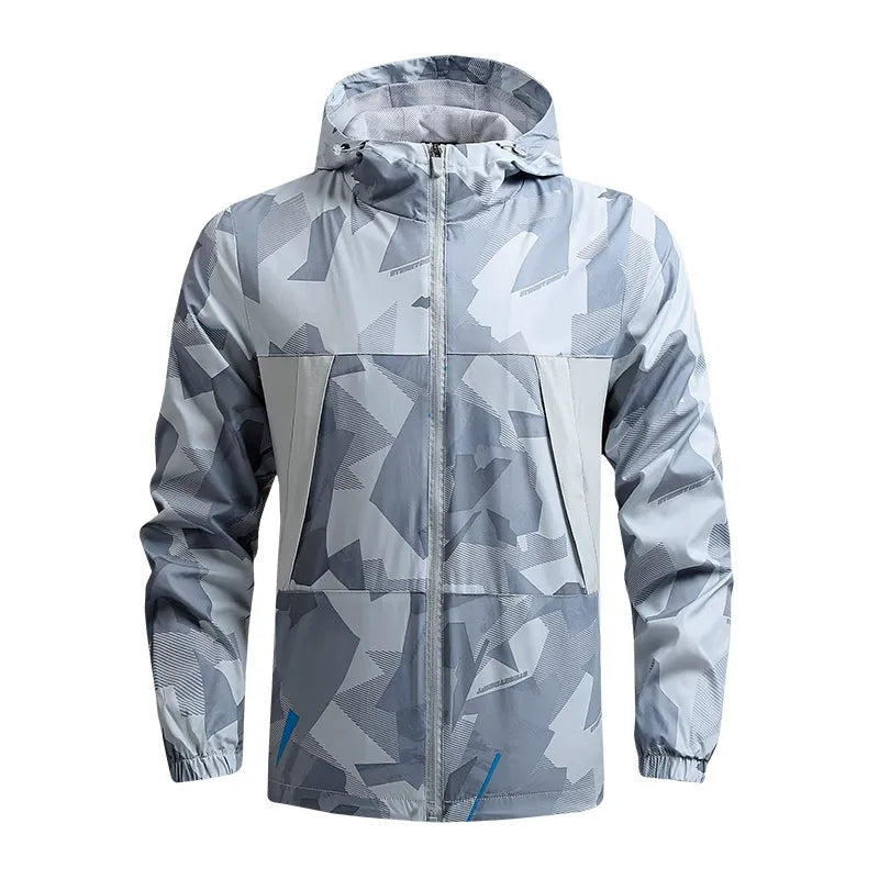 Men’s Jacket – Regular Fit – Hooded – Zippered Pockets – Elastic Trim