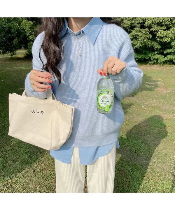 Women’s Pullover Sweater – Soft Knit – Oversized Fit – Dropped Shoulders – Ribbed Trim